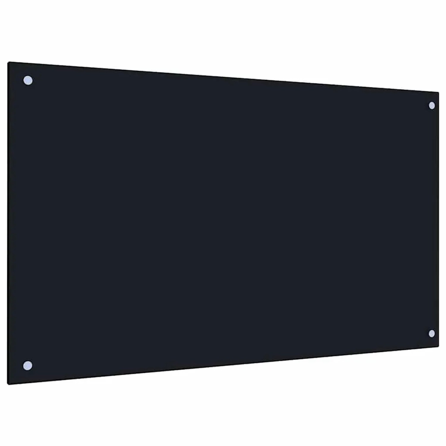 vidaXL Küchenrückwand 2 pcs Schwarz 100 x 60 cm Gehärtetes Glas 3415442_3