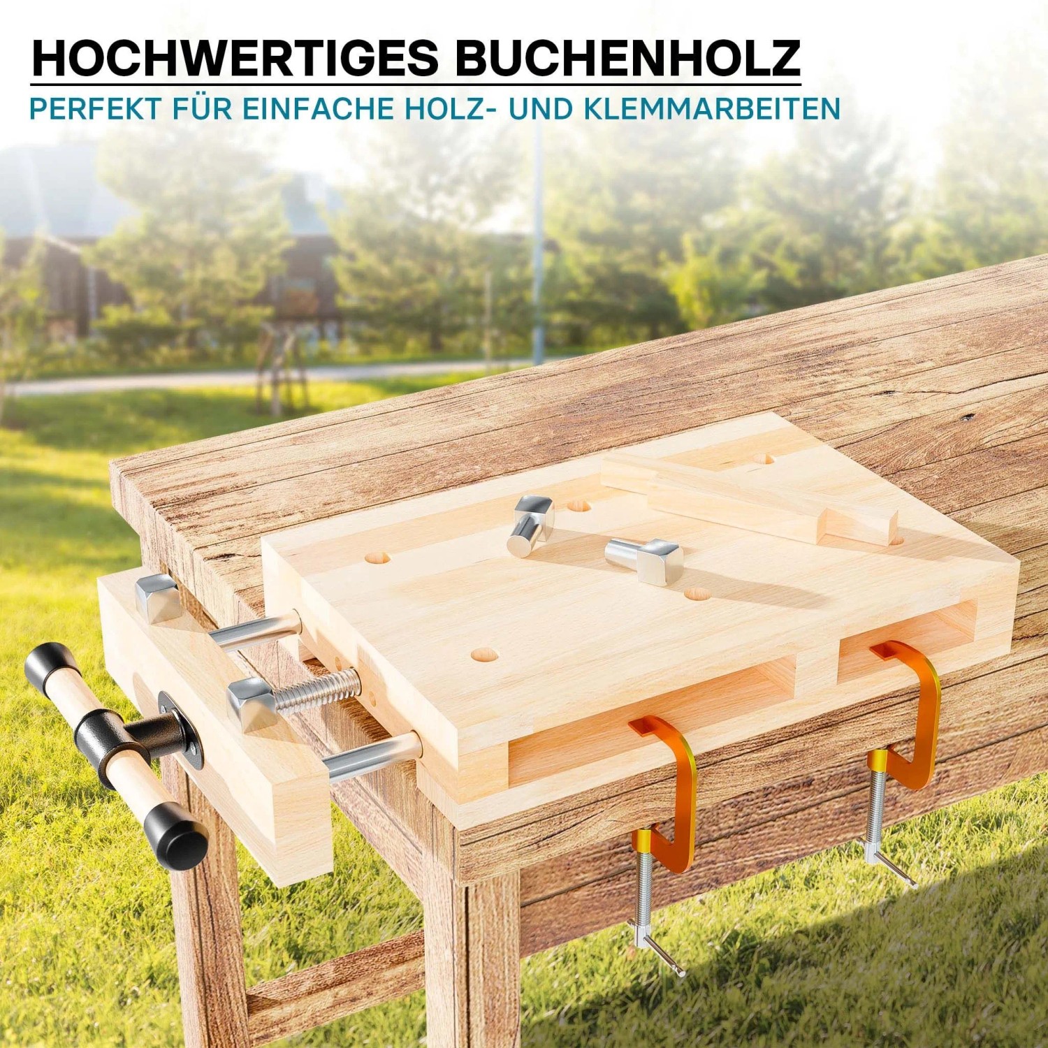 Wiltec Hobelbank 45,5x28x7cm Mini-Werkbank Holz Schraubstock Hobeln Klemmen Mobil Wiltec Hobelbank 455X28X7Cm Mini-Werkbank Holz Schraubstock Hobeln Klemmen Mobil_6