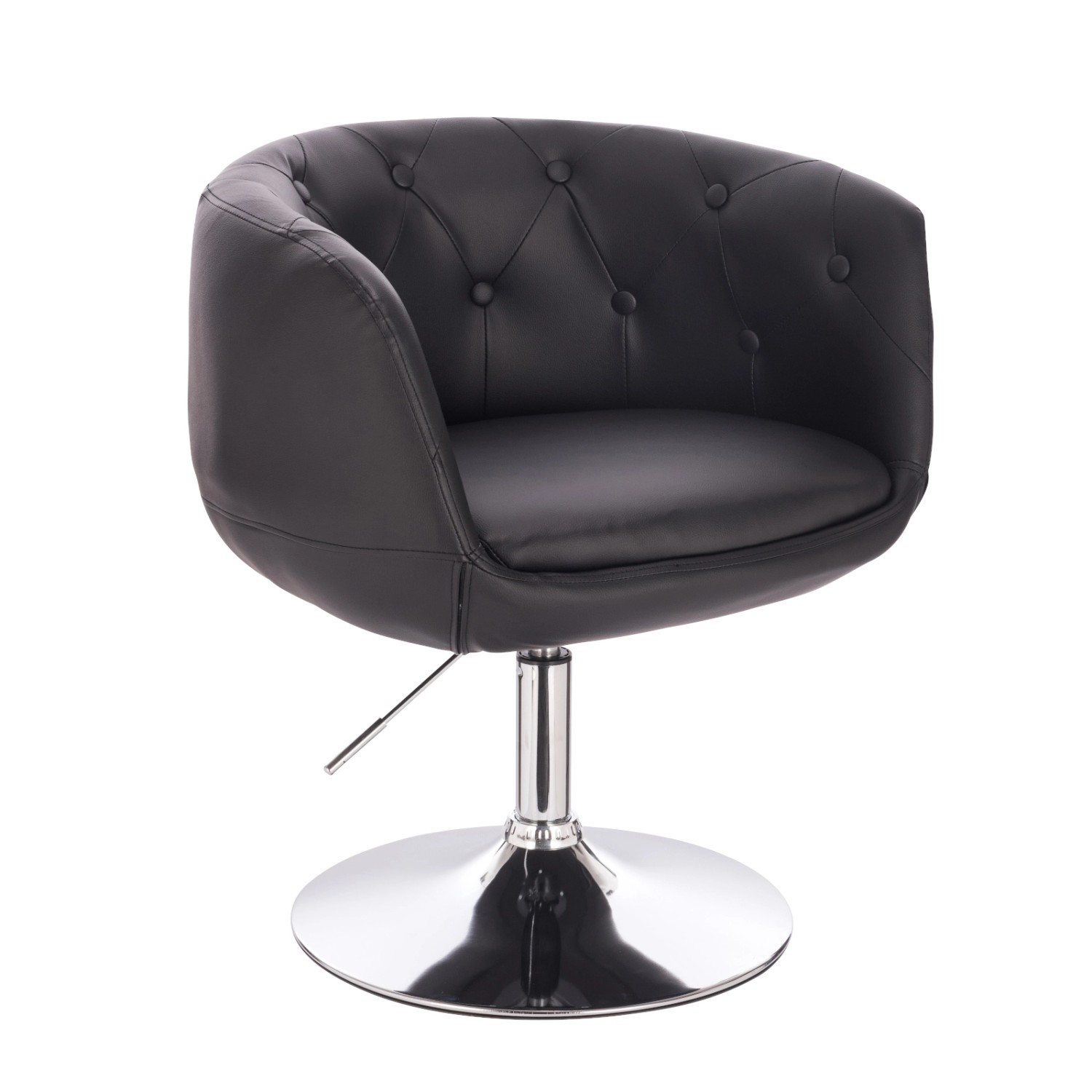 Svita Panama Retro Loungestuhl Polsterstuhl Cocktailsessel Tellerfuß Metall günstig online kaufen