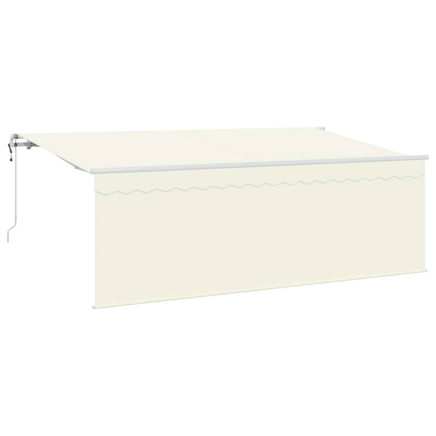 vidaXL Einziehbare Markise Creme 400 x 200 cm Polyester und Aluminium 3329785