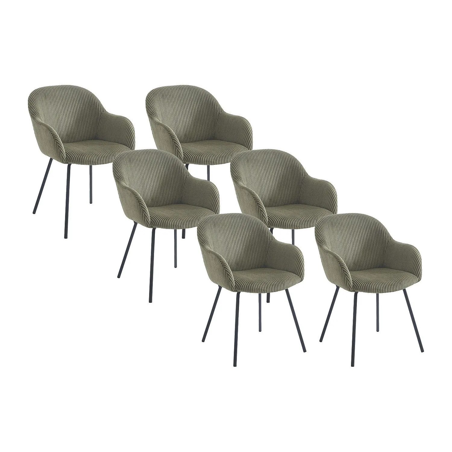 Vente-unique Stuhl Marenzia Khaki 58 cm