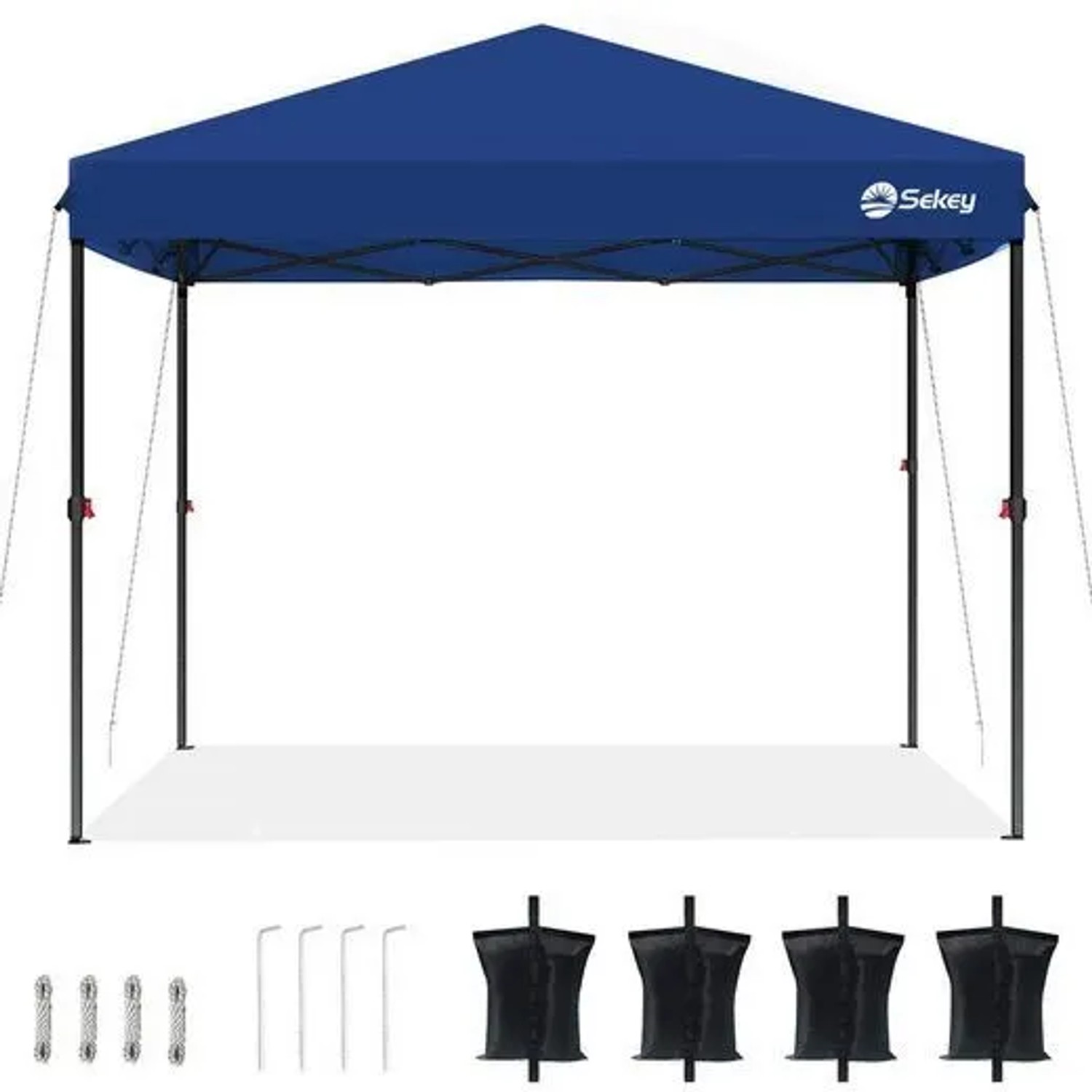 Sekey Faltpavillon 300x300 cm Pop Up Wasserdicht Höhenverstellbar UV Schutz 50