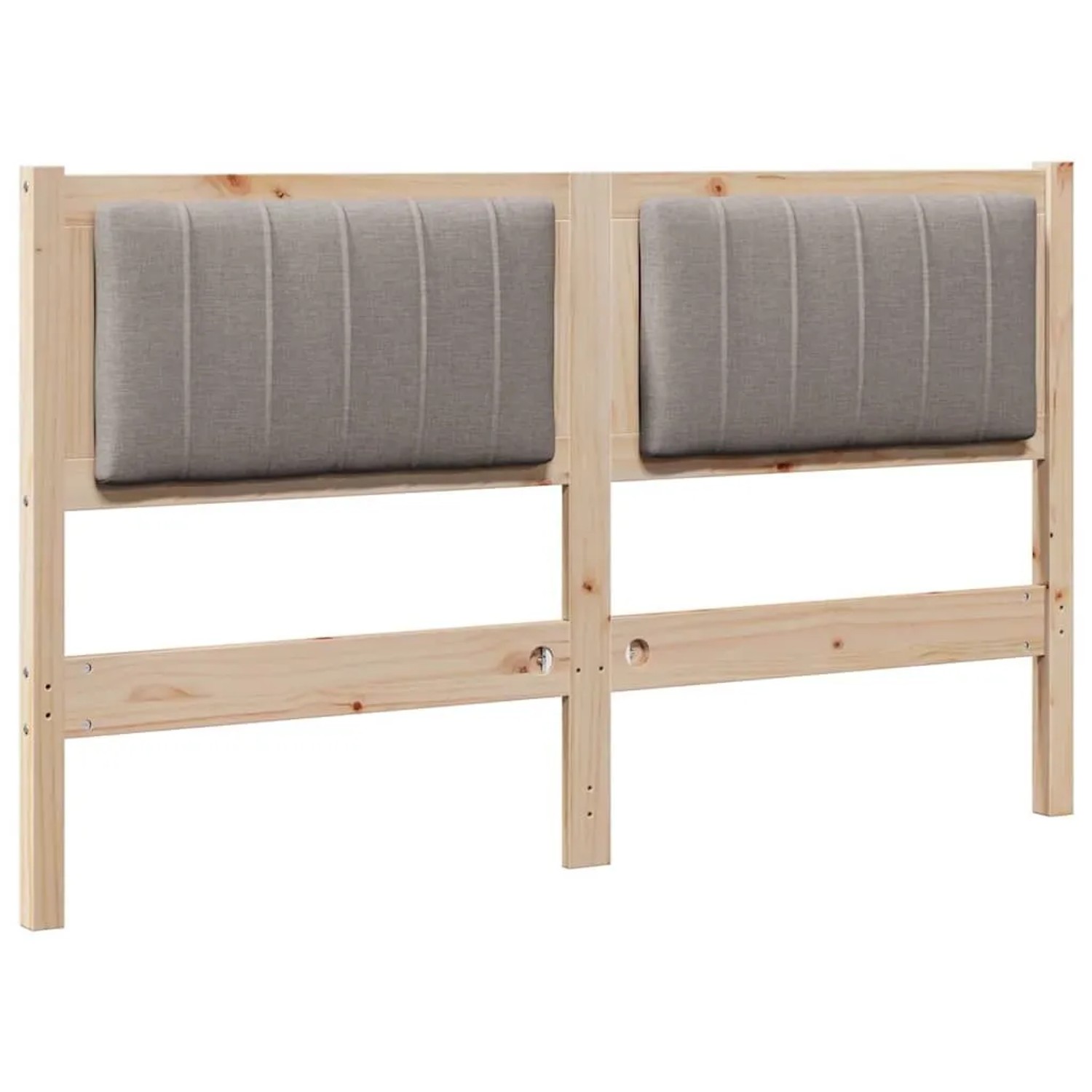 vidaXL Gepolstertes Kopfteil Braun 135 cm Massives Kiefernholz 879072