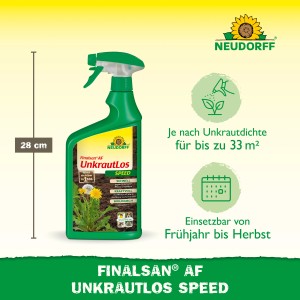 Neudorff Finalsan AF Unkrautlos Speed 1 l Flasche. Unkrautvernichter für Beet und Garten.