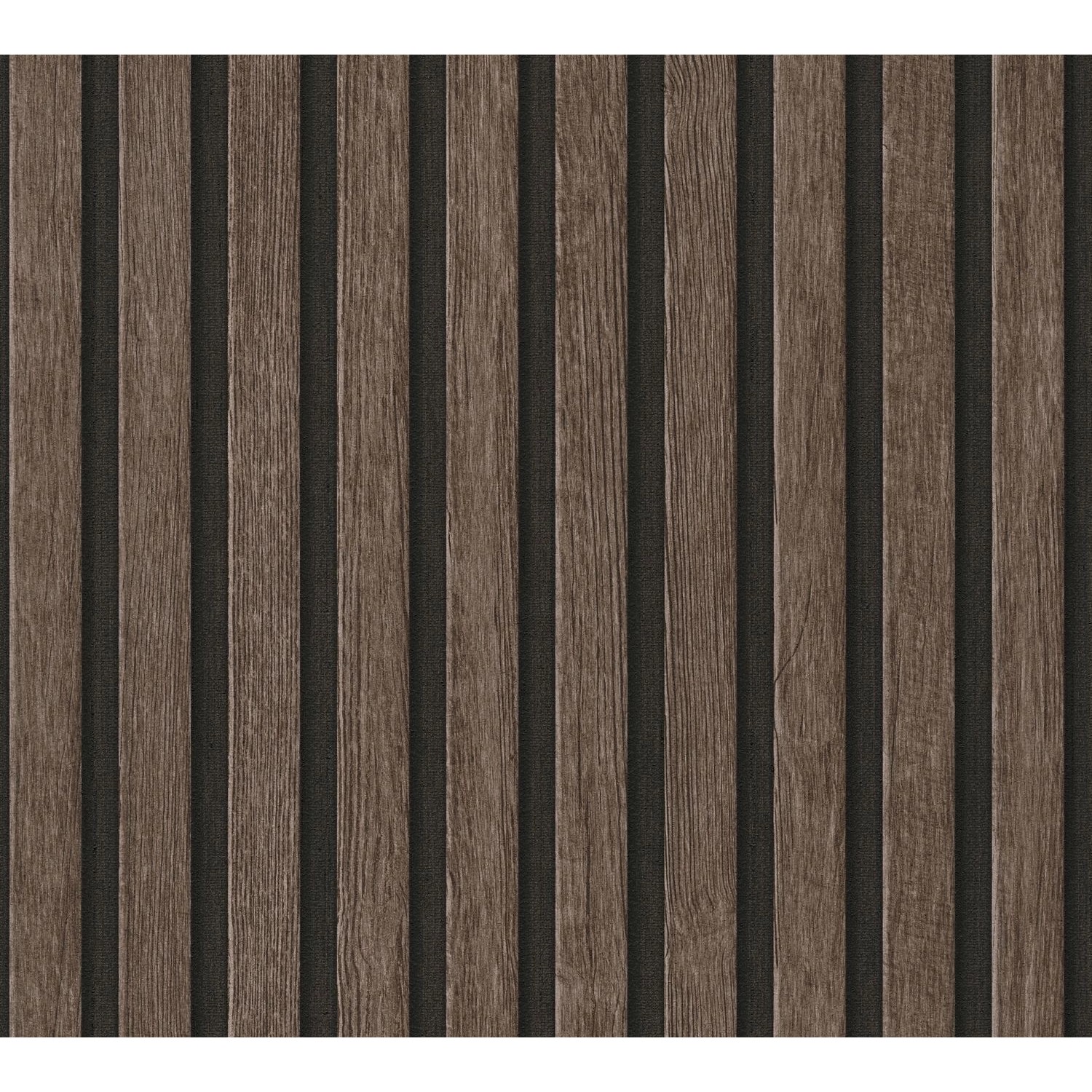 PROFHOME 391093-GU Holz Tapete Streifen Matt Braun Schwarz 0,53 m x 10,05 m günstig online kaufen