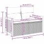 vidaXL Gartensofa-Set, 11-teilig, beige/creme, Poly-Rattan, Maße: 204x173x85 cm. Gartenmöbel für Terrasse und Garten.