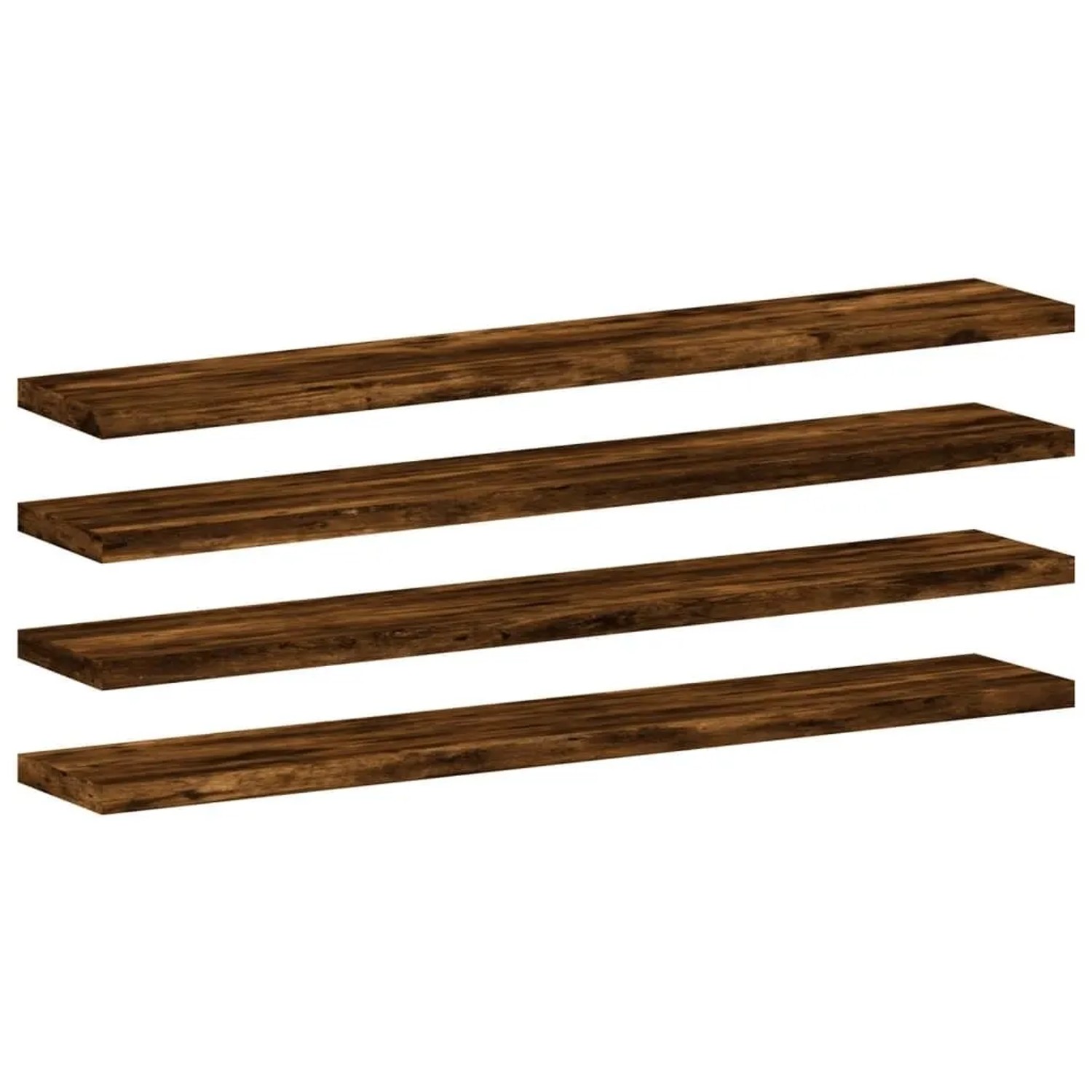 vidaXL Wandregale 4 Stk Räuchereiche 60x10x1,5 cm Holzwerkstoff 838225