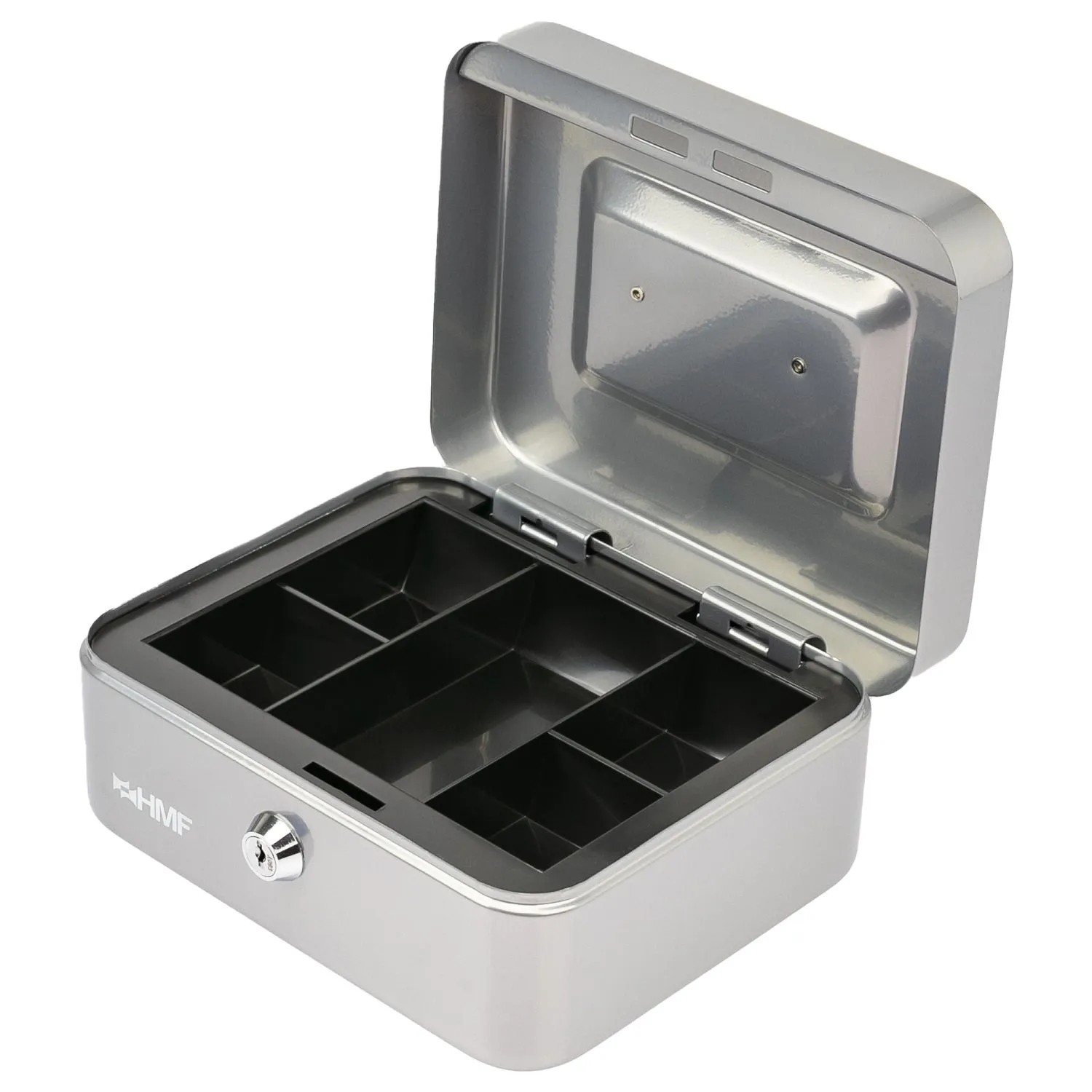 HMF 10120-09 Geldkassette 20 x 16 x 9 cm Silber