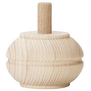 Hettich Kugel-Möbelfuß aus Buche, Ø 55 mm, Höhe 45 mm, zur Montage an Möbeln.