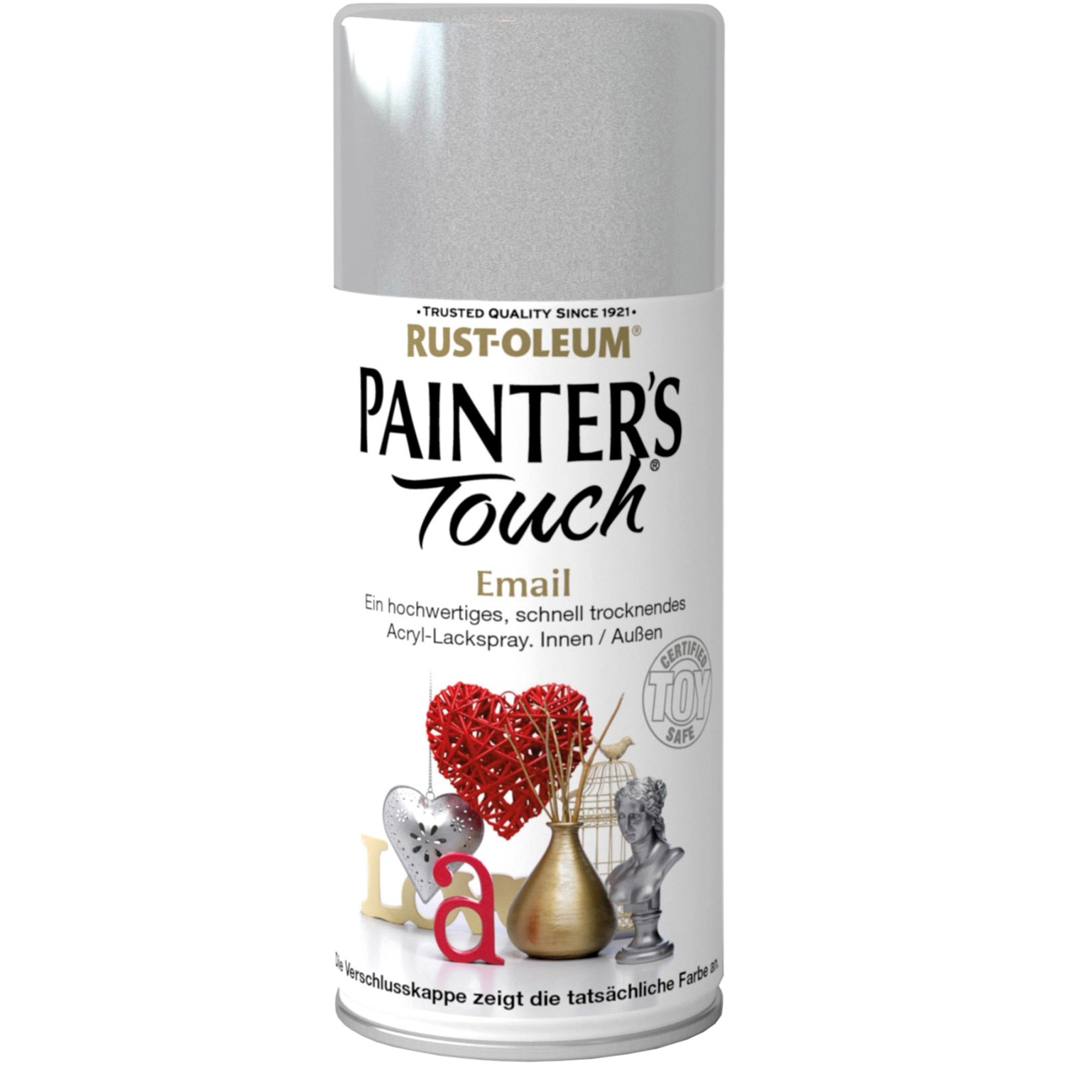 Rust-Oleum Painters Touch Sprühfarbe Metallic-Silber 150 ml