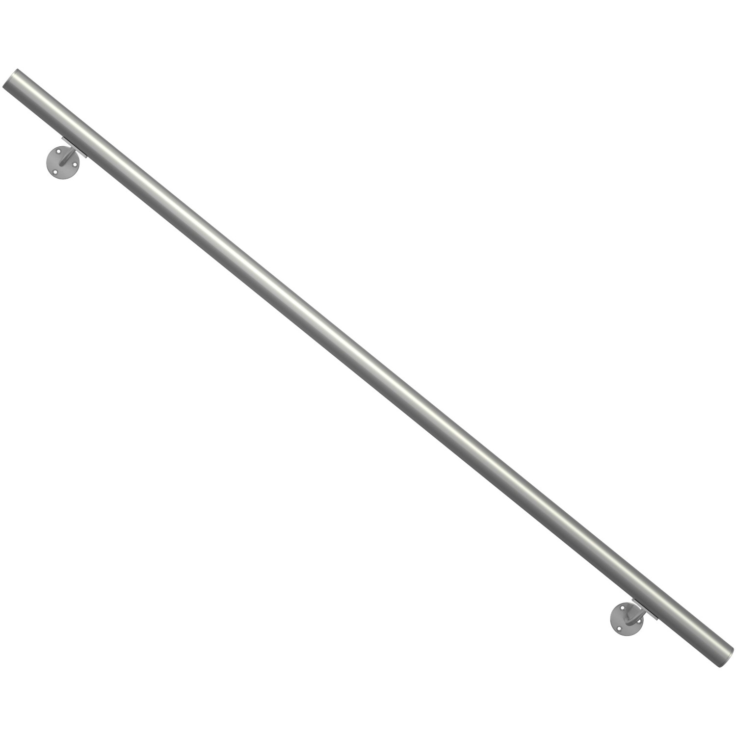 Dolle Handlauf-Komplettset 150 cm Ø 4 cm Aluminium Matt günstig online kaufen