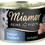 Miamor Feine Filets Natur Skipjack-Thunfisch, 156g Dose Katzen-Nassfutter.