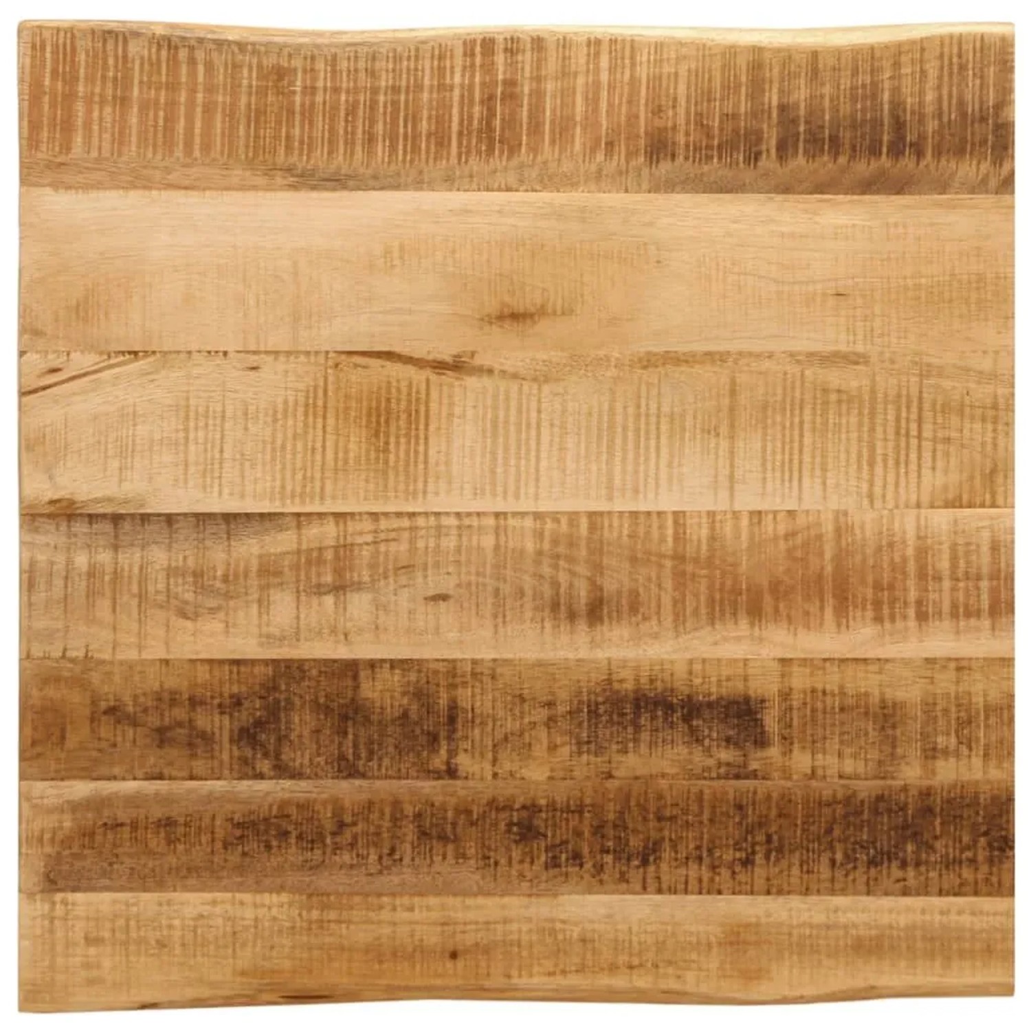 vidaXL Tischplatte mit Baumkante 80x80x3,8 cm Raues Mango Massivholz 370698