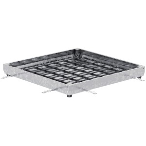 ACO Schachtabdeckung FI 2.0 Flex A15, Stahl verzinkt, 635x635mm, für Drainage und Grundwasserschutz.