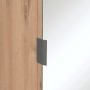 Homestyle4u Garderobe Flurgarderobe mit Spiegel Flurmöbel Garderobenpaneel_8