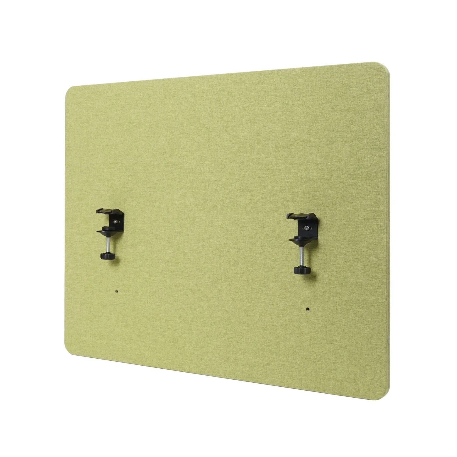 Proregal Akustik-Tischtrennwand HxBxT 60x75x2 cm Doppelwandig Stoff Grün Bü günstig online kaufen