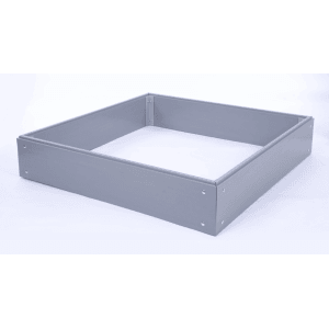 PROREGAL Hochbeete Growline Plast HxBxT 21x100x80cm 1 Ebene Grau