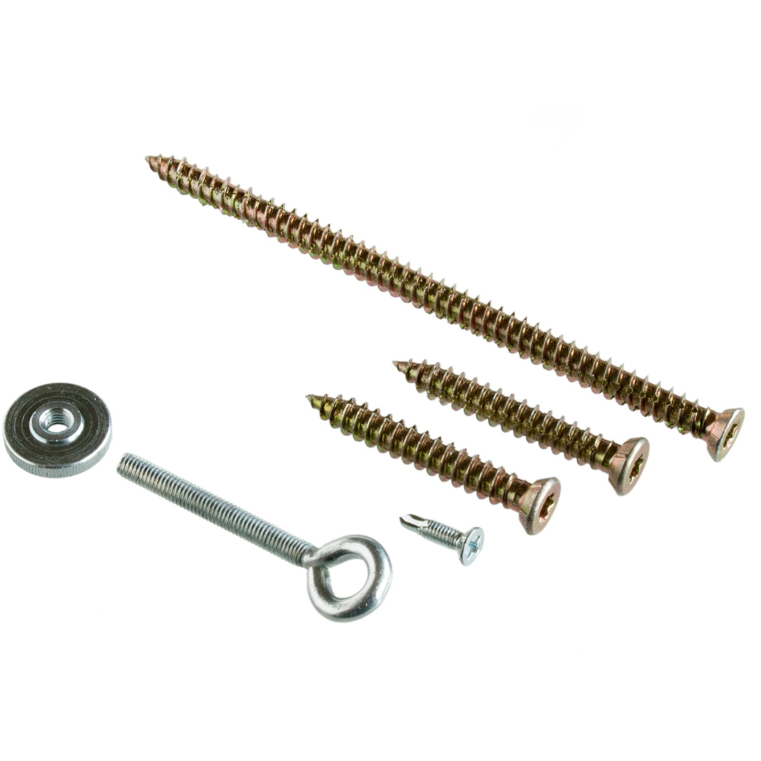 Wigasil Dämmungs-Set: Schrauben, Mutter und Gewindestift für die Fassadendämmung.