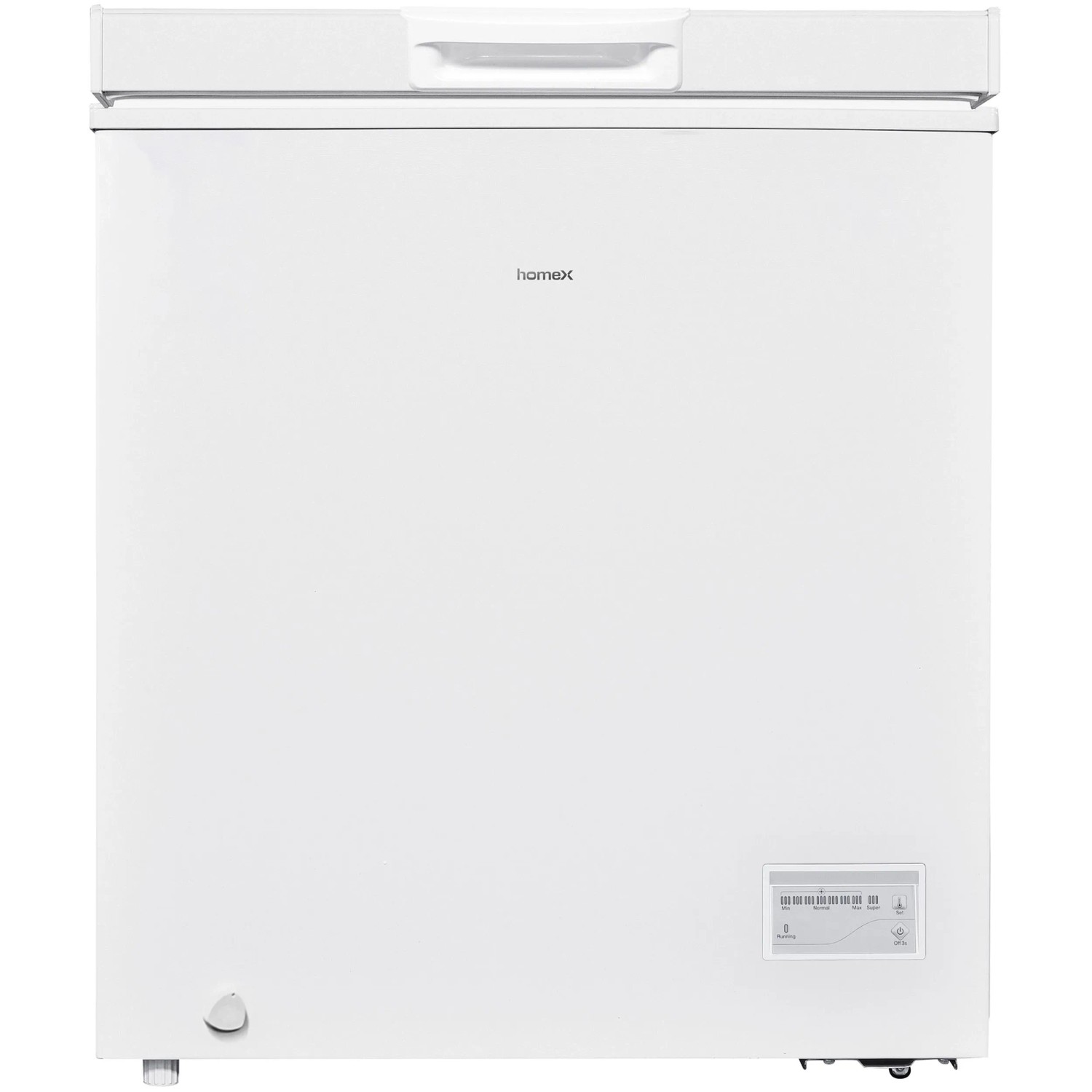 homeX FT1421-W Gefriertruhe Tiefkühltruhe Klein 142 Liter Nutzinhalt 4 Sterne Gefrieren Schnelleinfrierfunktion Kühltruhe inkl. Ablagekorb