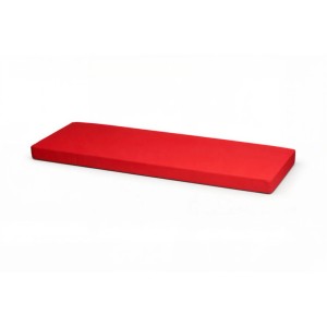 Rotes Gartenbank Kissen 110x50 cm für 2-Sitzer Bänke, ideal für Outdoor & Balkon.