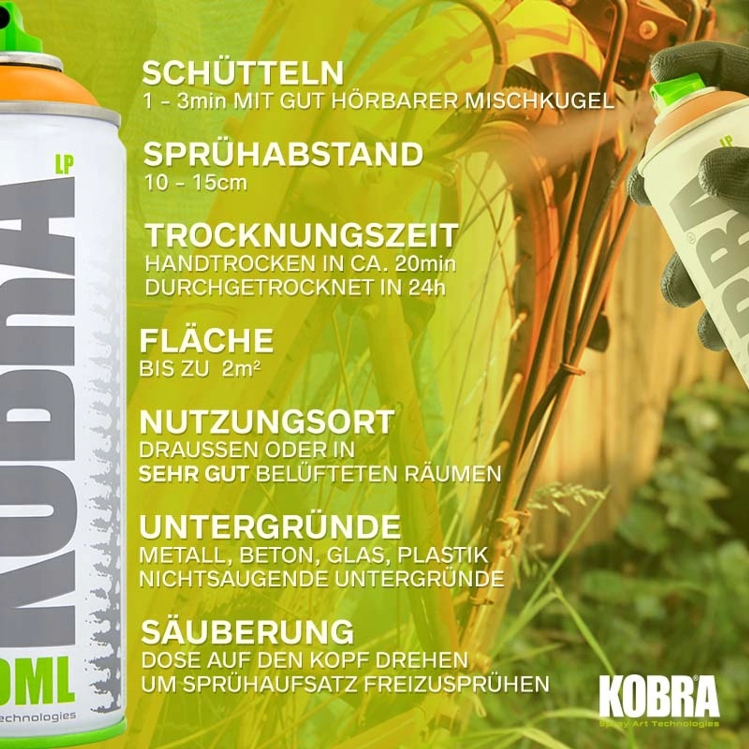 Kobra LP Buntlack Spray 400ml in Rotbraun Matt. Sprühdose für DIY-Projekte und Heimwerker.