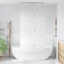 VidaXL Duschrollo 100x240 cm mit Splash-Design im Badezimmer. Praktischer Duschvorhang als Spritzschutz.