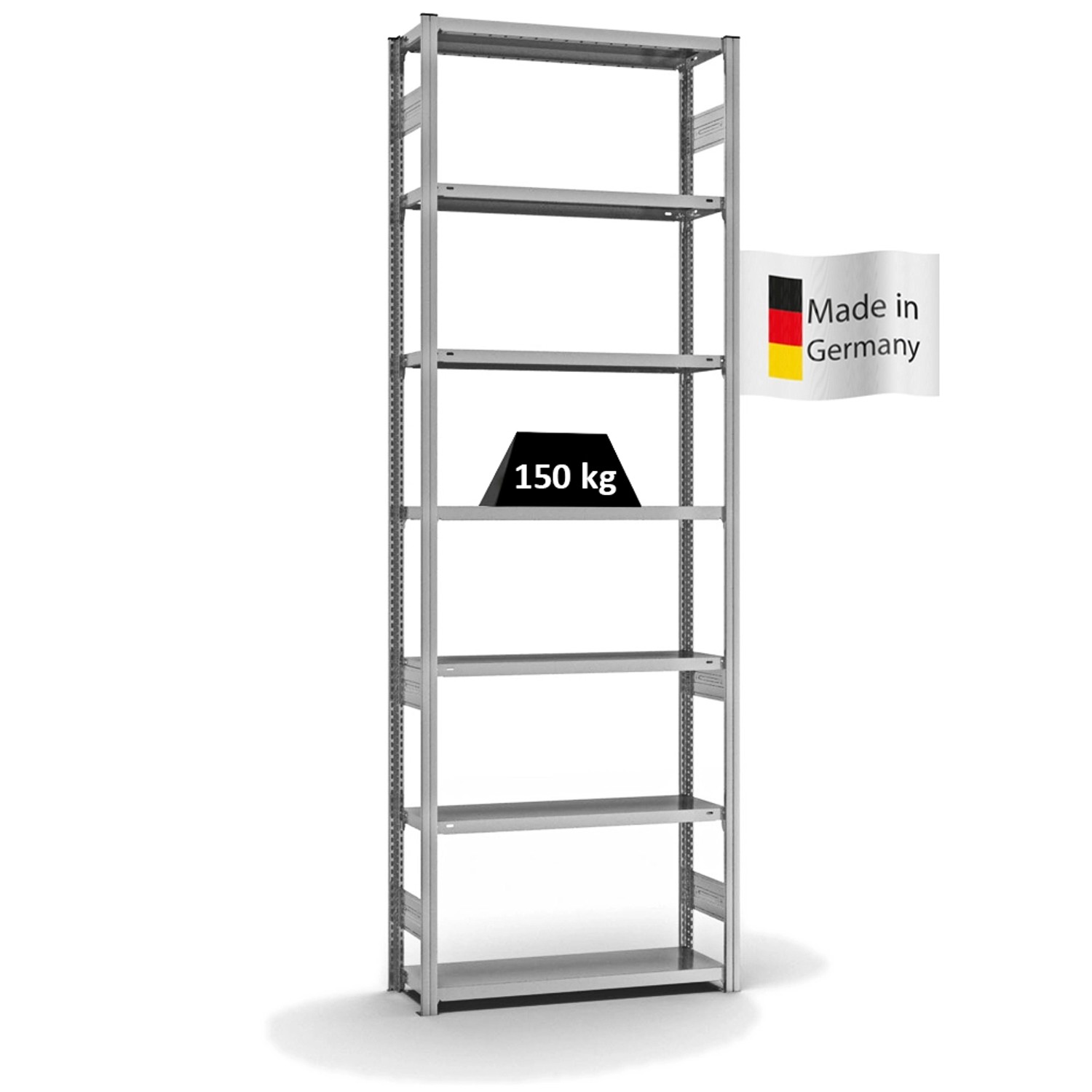 PROREGAL Fachbodenregal Stecksystem T-Profil Light-Duty Grundregal HxBxT 30 günstig online kaufen