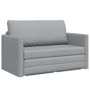 vidaXL Klappsofa Bett Hellgrau 124 x 71 x 78 cm Stoff 42030512