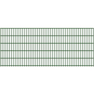 Moosgrüne Doppelstabmatte 8/6/8 mm, 250x103 cm, für Gartenzäune.
