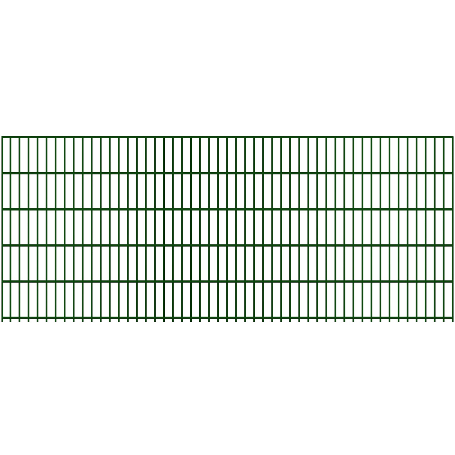 Doppelstabmatte 8/6/8 mm Moosgrün 250 cm x 103 cm günstig online kaufen