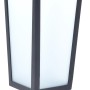 Moderne, mattschwarze Lutec LED Solar Wegeleuchte Dias mit Erdspieß.