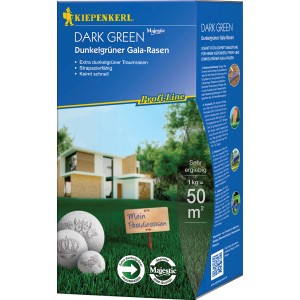 Kiepenkerl Gala-Rasen Dunkelgrün, 1kg Packung für extra dichten, strapazierfähigen Rasen.