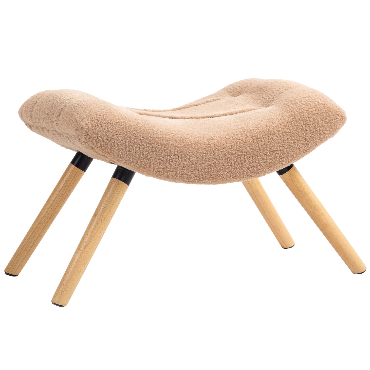 HOMCOM Sitzhocker Polyester Schaumstoff 67L x 45B x 38H cm Braun