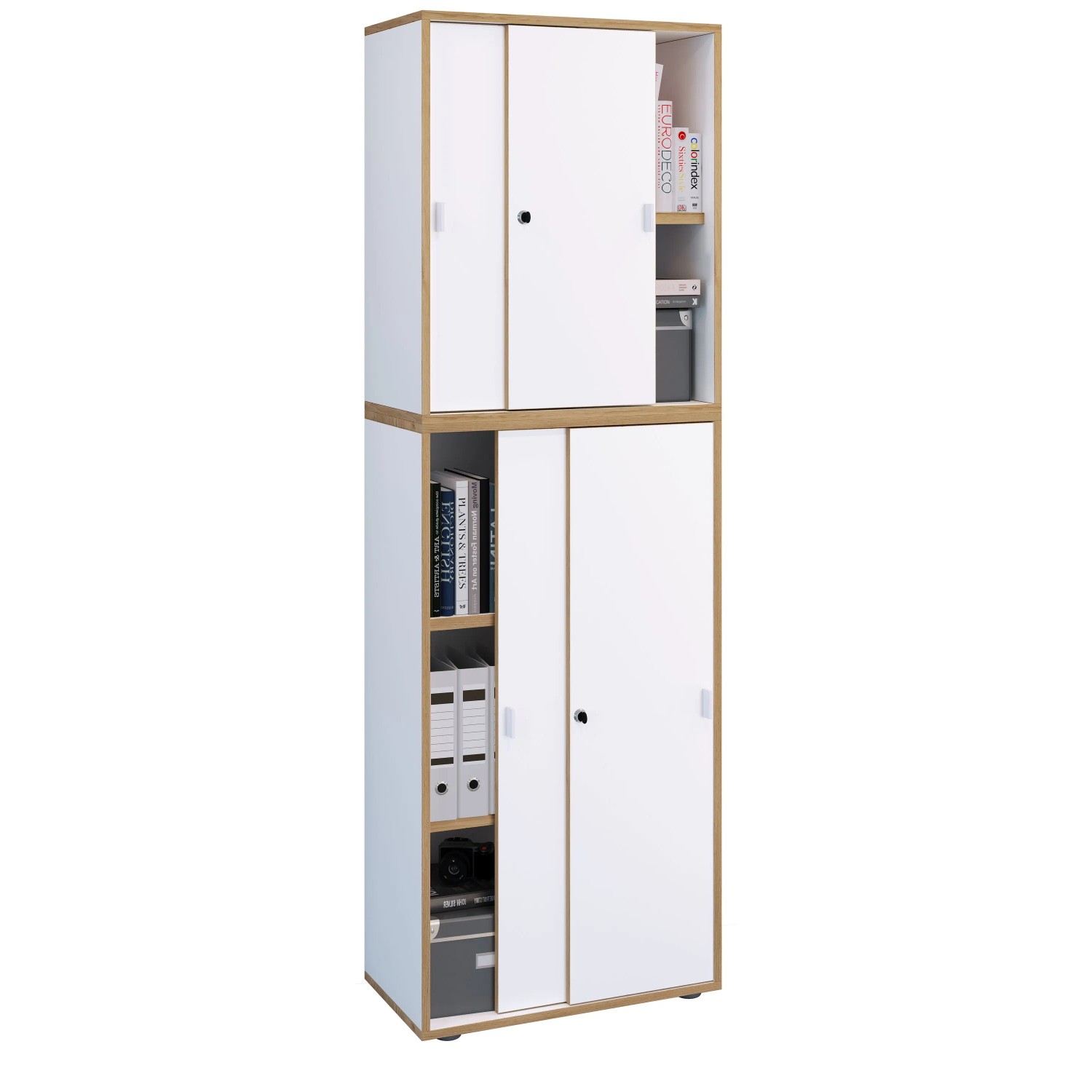 VCM Büroschrank Salia Weiß