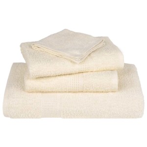vidaXL Waschhandtücher 2 Stück FROGN Creme 30x30 cm 100% Baumwolle 136992