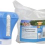 Summer Fun Dosierschwimmer mit Thermometer für Poolpflege, blau/weiß.
