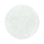 Runder, weißer Ayyildiz Hochflorteppich Fluffy 3500. Weicher Shaggy Teppich mit langem Flor, Ø 200 cm.