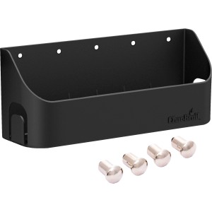 Char-Broil Gear Trax Kombi-Set: Schwarzer Korb und vier Haken für Grillutensilien.