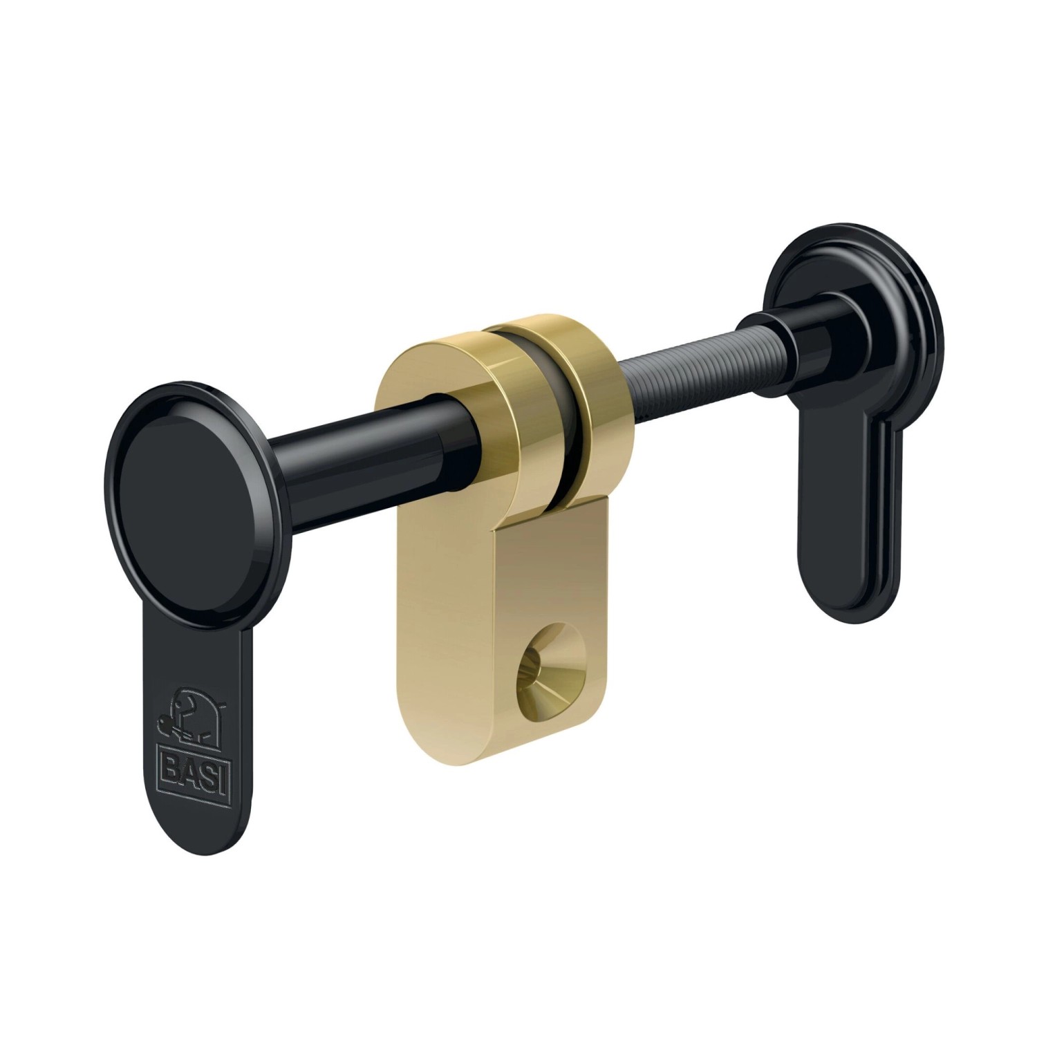 Basi Blindzylinder Variabel BZV 100 FS Vernickelt Schwarz für Einstellbereich 45-95 mm und für FH Türen bis T90 Geeignet...