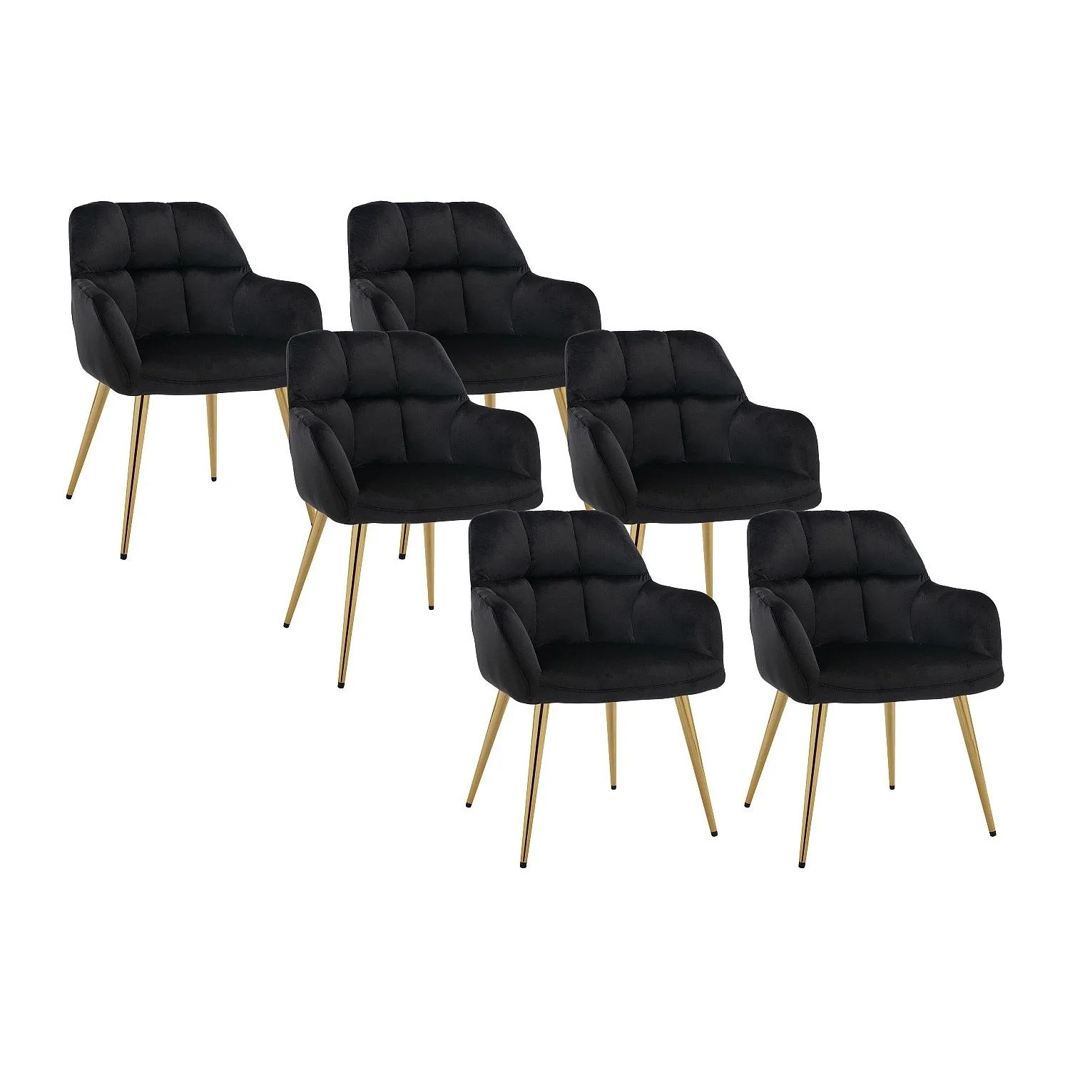 Vente-unique Stuhl Pega Schwarz 58.5 cm