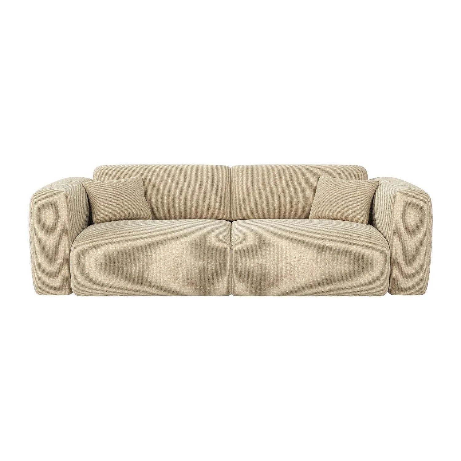 Vente-unique Schlafsofa Pogni Beige 240 cm