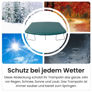 Zero Gravity Trampolin Abdeckung für 366x244cm Trampoline, ovale Abdeckplane