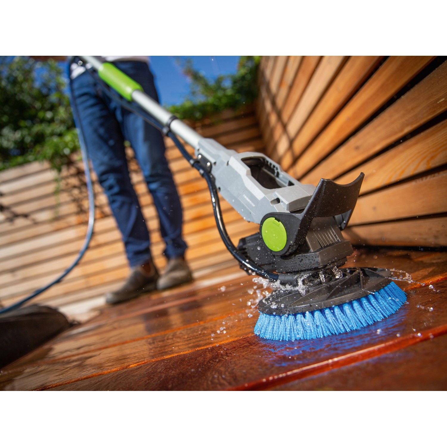 Akku Reinigungsbürste Für Makita 18V - 800W Elektrobürste Mit 3 Aufsätzen & Teleskopstange