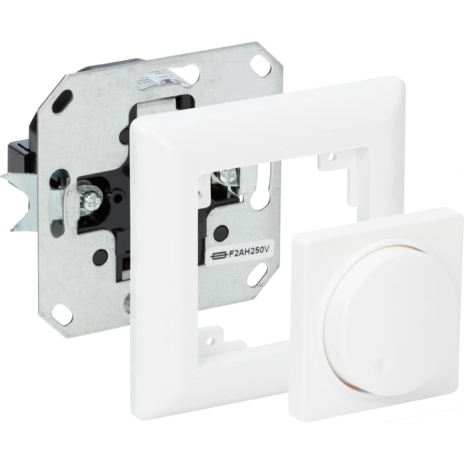 OBI Phasenabschnittdimmer Unterteil, Dimmer für stufenloses Dimmen von Lampen.