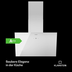 Klarstein Laurel 60 Dunstabzugshaube 60cm Abluft 247 m³/h LED Touch Weiß