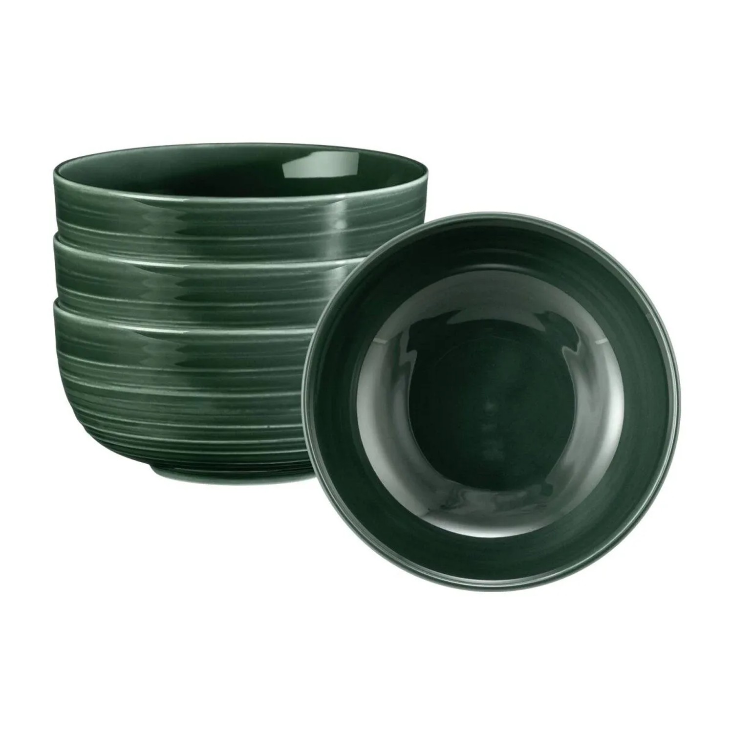 Seltmann Weiden Terra Müslischale 15 cm 4er Set Moosgrün