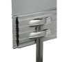 Green-Split Erdanker-Set 10 Stück für Rasenkante 14 cm Höhe Metall Silber_4