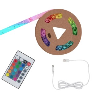Brilo LED-Strip RGB Dimmbar Fernbedienung Farbwechsel USB Anschluss 4 m