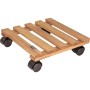 Wagner Multi Roller GH0631, Rolluntersetzer aus Palisanderholz mit 4 Rollen, Tragkraft 100 kg.