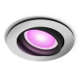 Philips Hue Centura LED-Einbauspot, rund, Aluminium, mit farbigem Licht.
